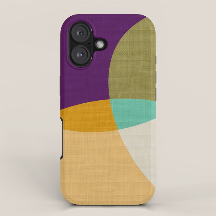 shapes mid century autumn 21 2 iPhone Case Gallery Image 1
