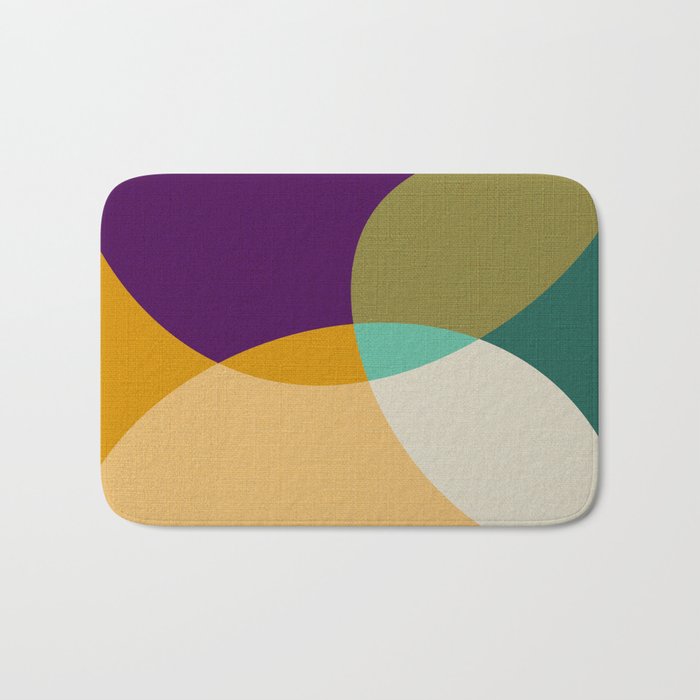 shapes mid century autumn 21 2 Bath Mat Gallery Image 1