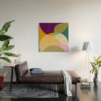 shapes mid century autumn 21 2 Wood Wall Art Gallery Image 2