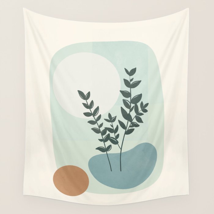 Azzurro Shapes No 51 Wall Tapestry Gallery Image 4