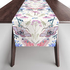 Lilac Butterfly and Flowers Table Runner Gallery Image 1