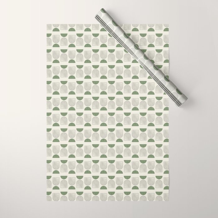 Arch balance green Wrapping Paper Gallery Image 1