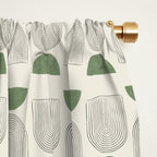 Arch balance green Window Curtain Gallery Image 2