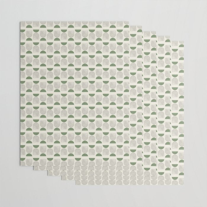 Arch balance green Wrapping Paper Gallery Image 3
