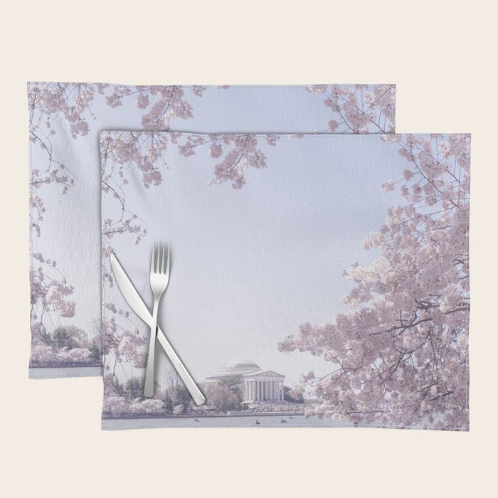 Cherry Blossoms in Washington DC x DC Photography Placemat Gallery Image 1