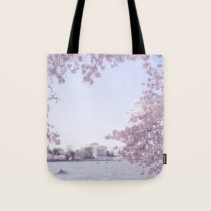 Cherry Blossoms in Washington DC x DC Photography Tote Bag Gallery Image 1