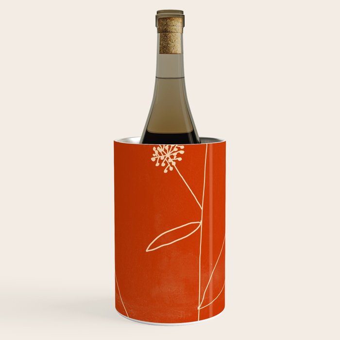 Minimal Abstract Art Plant 39 Wine Chiller Gallery Image 1