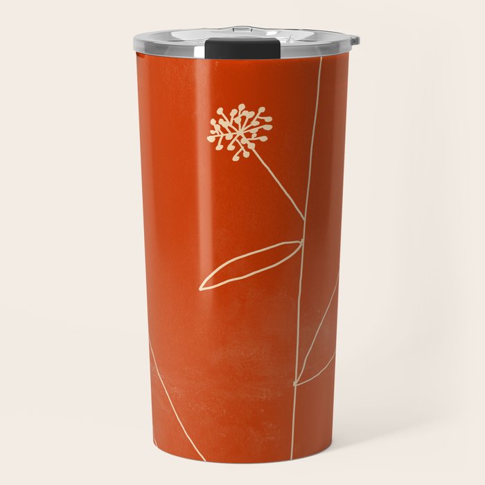 Minimal Abstract Art Plant 39 Travel Mug Gallery Image 1