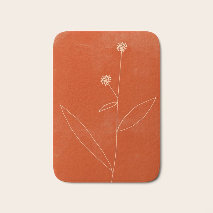 Minimal Abstract Art Plant 39 Bath Mat Gallery Image 1