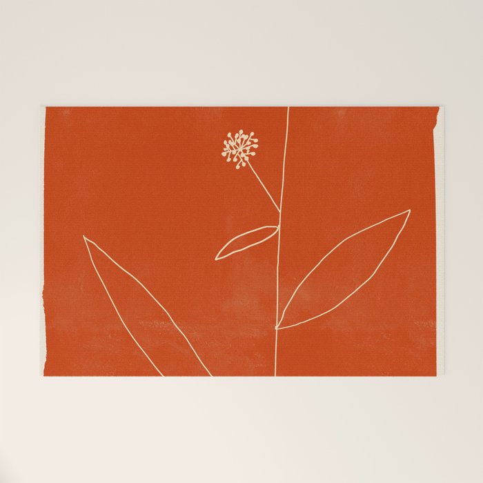 Minimal Abstract Art Plant 39 Welcome Mat Gallery Image 1