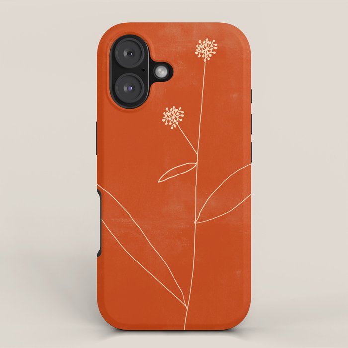 Minimal Abstract Art Plant 39 iPhone Case Gallery Image 1