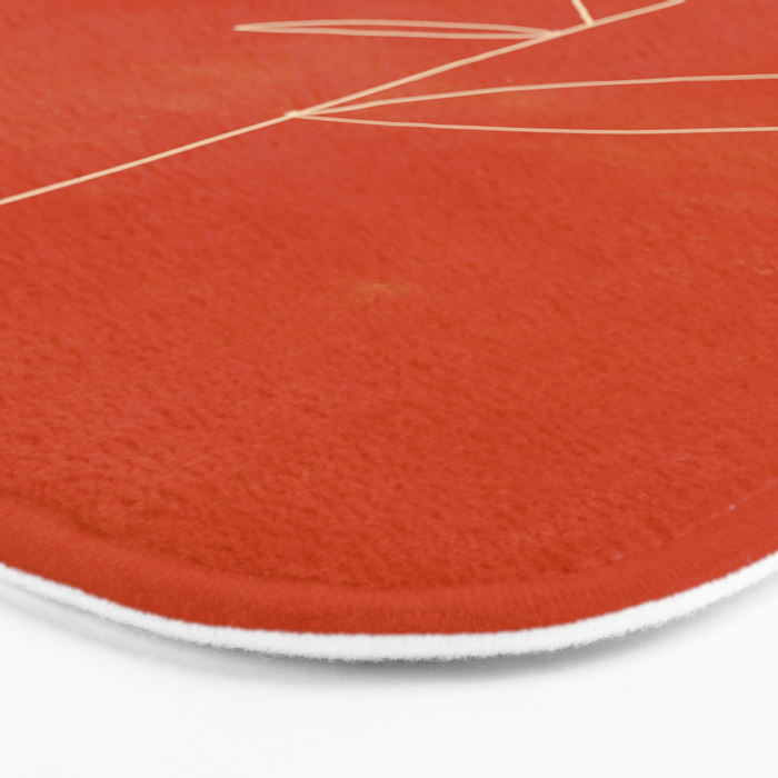 Minimal Abstract Art Plant 39 Bath Mat Gallery Image 3