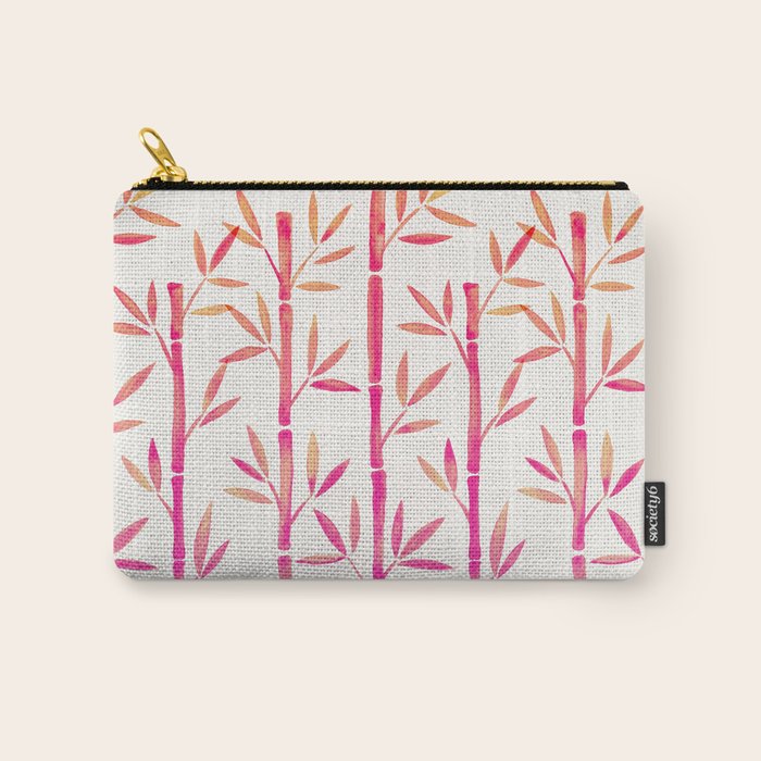 Bamboo Stems - Pink Palette Carry All Pouch Gallery Image 1