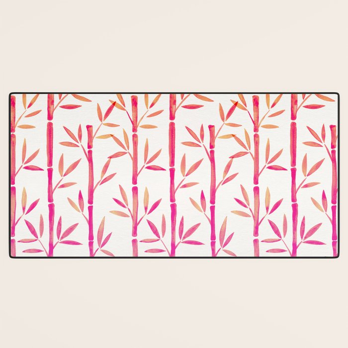 Bamboo Stems - Pink Palette Desk Mat Gallery Image 3