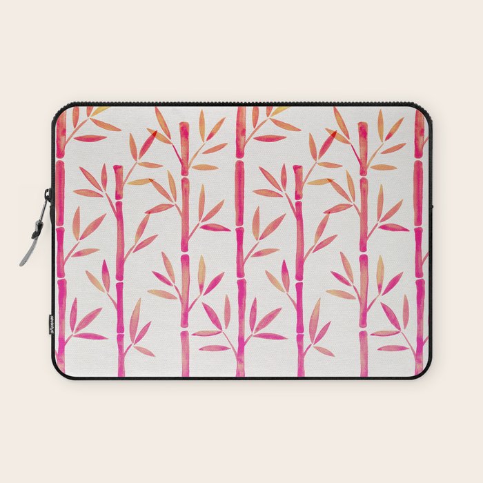 Bamboo Stems - Pink Palette Laptop Sleeve Gallery Image 1