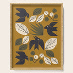 Birds and Leaves Grid Serving Tray Gallery Image 1