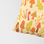Spring Mushroom Print Pillow Sham Gallery Image 4