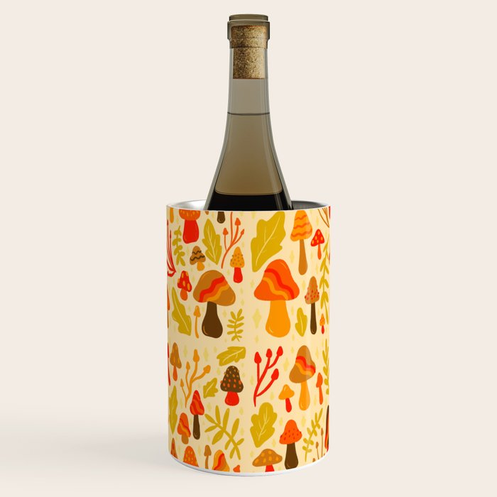 Spring Mushroom Print Wine Chiller Gallery Image 1