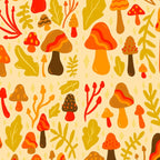 Spring Mushroom Print Coffee Mug Gallery Image 2
