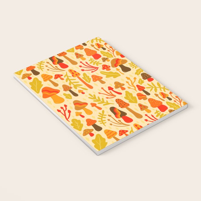 Spring Mushroom Print Notebook Gallery Image 3