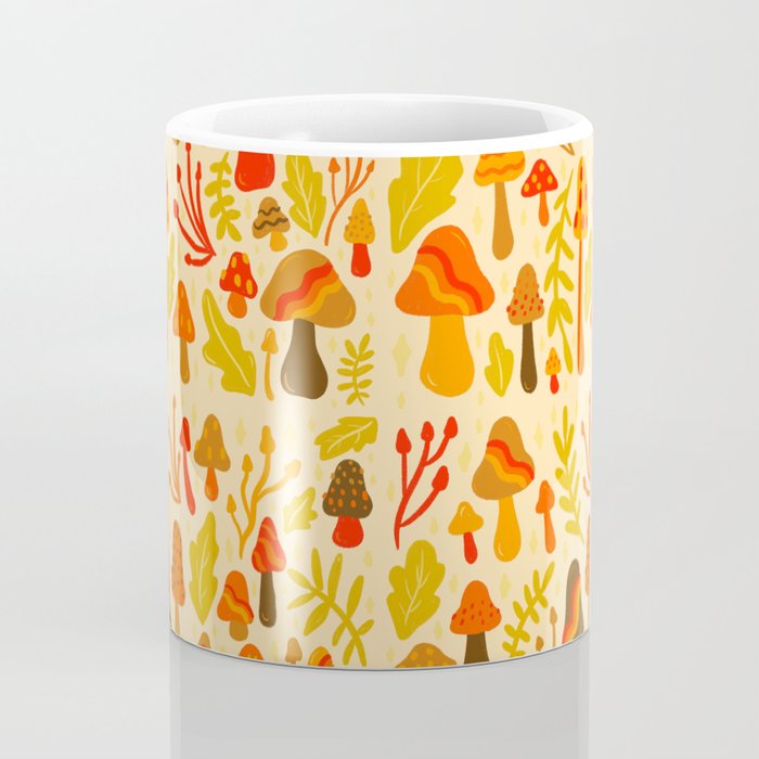 Spring Mushroom Print Coffee Mug Gallery Image 4