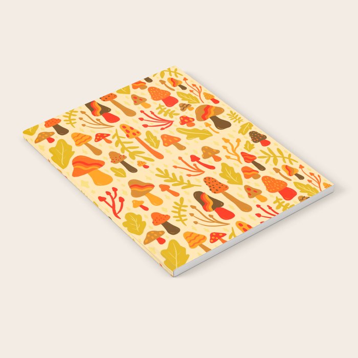 Spring Mushroom Print Notebook Gallery Image 2