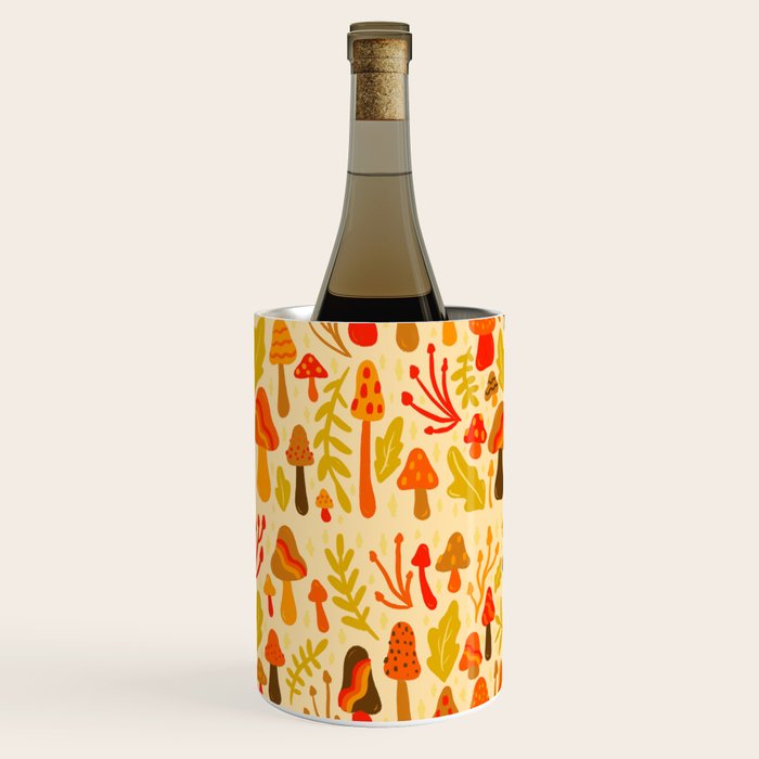 Spring Mushroom Print Wine Chiller Gallery Image 3