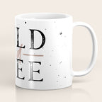 Wild and Free Rose Gold on White Coffee Mug Gallery Image 1
