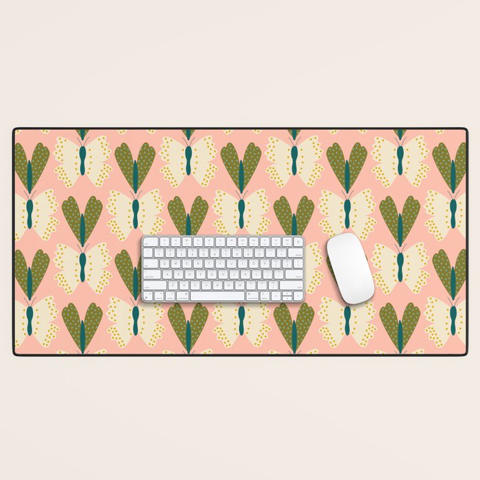 Vintage Butterfly and Moth  Desk Mat Gallery Image 1