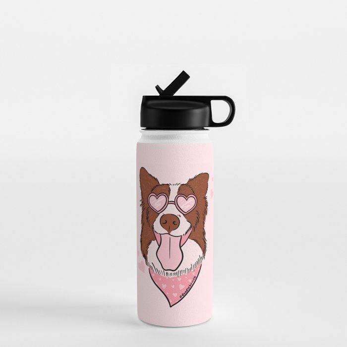 Valentine Dog Water Bottle Gallery Image 1