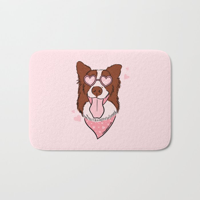 Valentine Dog Bath Mat Gallery Image 1