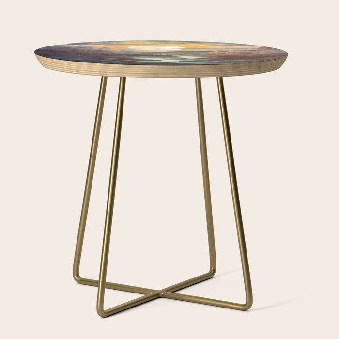 Summer Moonrise In The Sierra Mountains Side Table Gallery Image 1