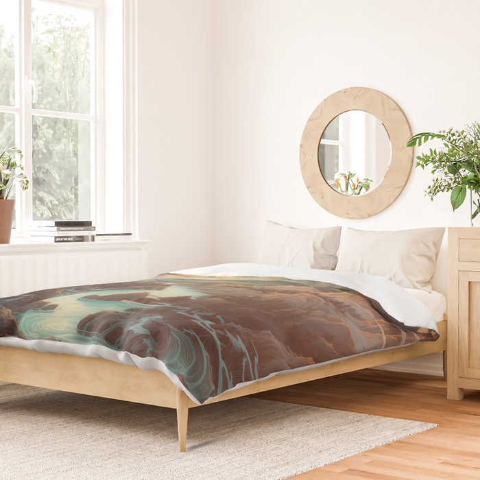 Summer Moonrise In The Sierra Mountains Duvet Cover Gallery Image 2