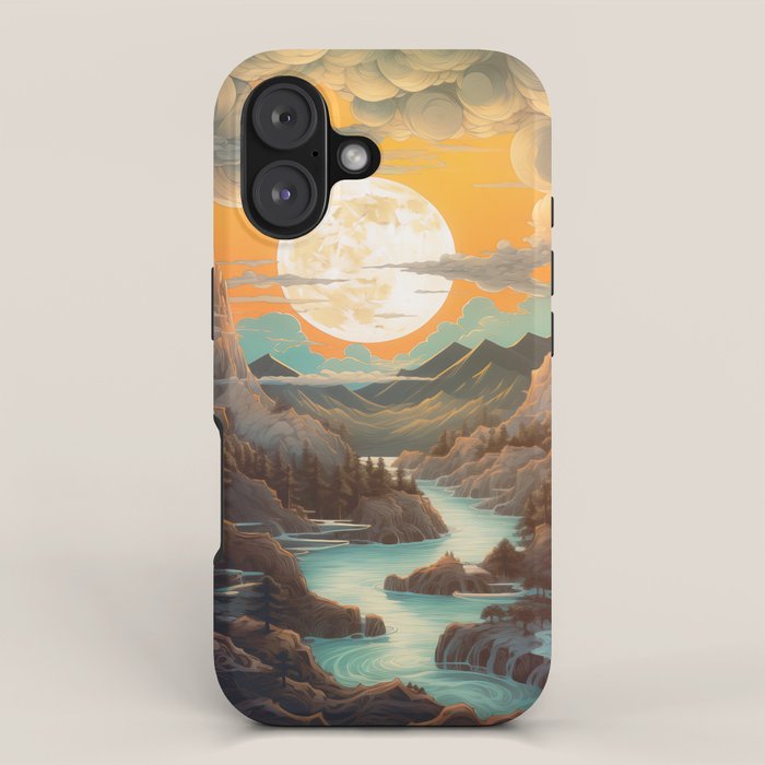 Summer Moonrise In The Sierra Mountains iPhone Case Gallery Image 1