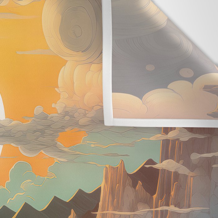 Summer Moonrise In The Sierra Mountains Wall Tapestry Gallery Image 3