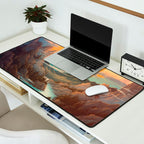 Summer Moonrise In The Sierra Mountains Desk Mat Gallery Image 2