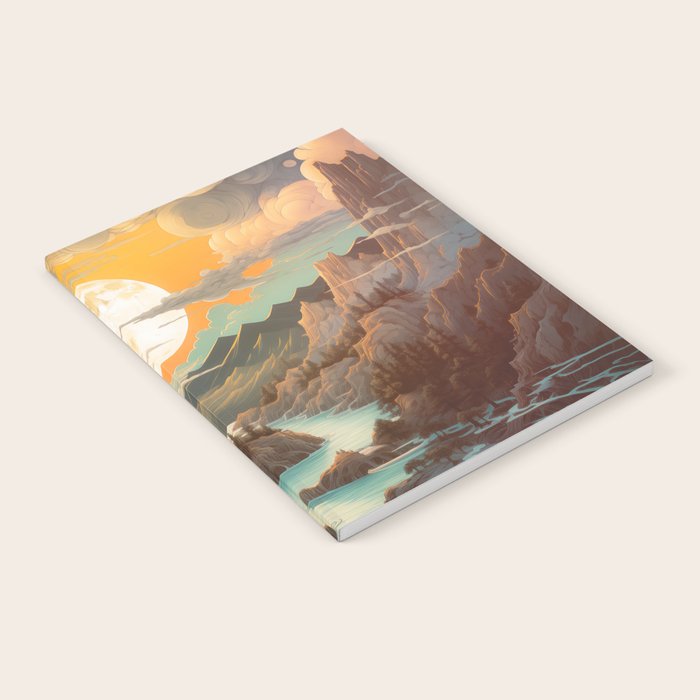 Summer Moonrise In The Sierra Mountains Notebook Gallery Image 2