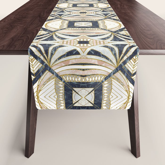 Mosaic marbled art deco II Table Runner Gallery Image 1