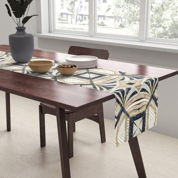 Mosaic marbled art deco II Table Runner Gallery Image 2