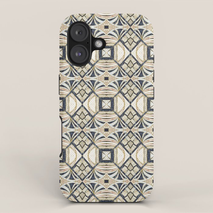 Mosaic marbled art deco II iPhone Case Gallery Image 1