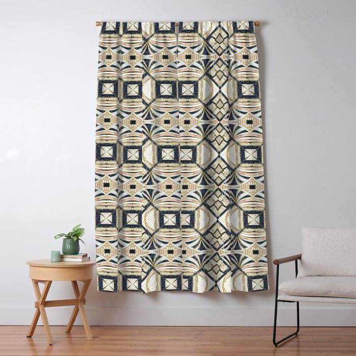 Mosaic marbled art deco II Window Curtain Gallery Image 5