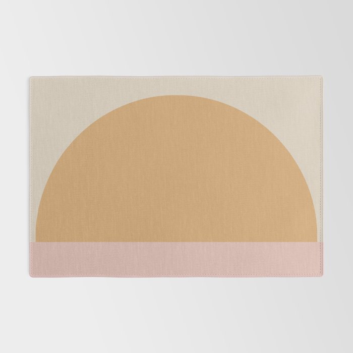 Minimal Retro Sunset - Earthy Neutral Rug Gallery Image 2