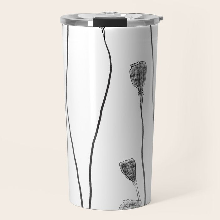 A group of poppy heads Travel Mug Gallery Image 1