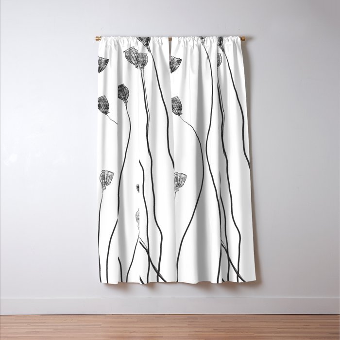 A group of poppy heads Window Curtain Gallery Image 3