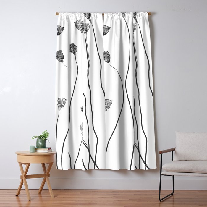 A group of poppy heads Window Curtain Gallery Image 5