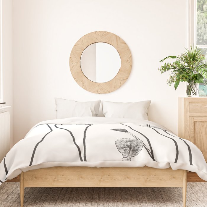 A group of poppy heads Duvet Cover Gallery Image 3