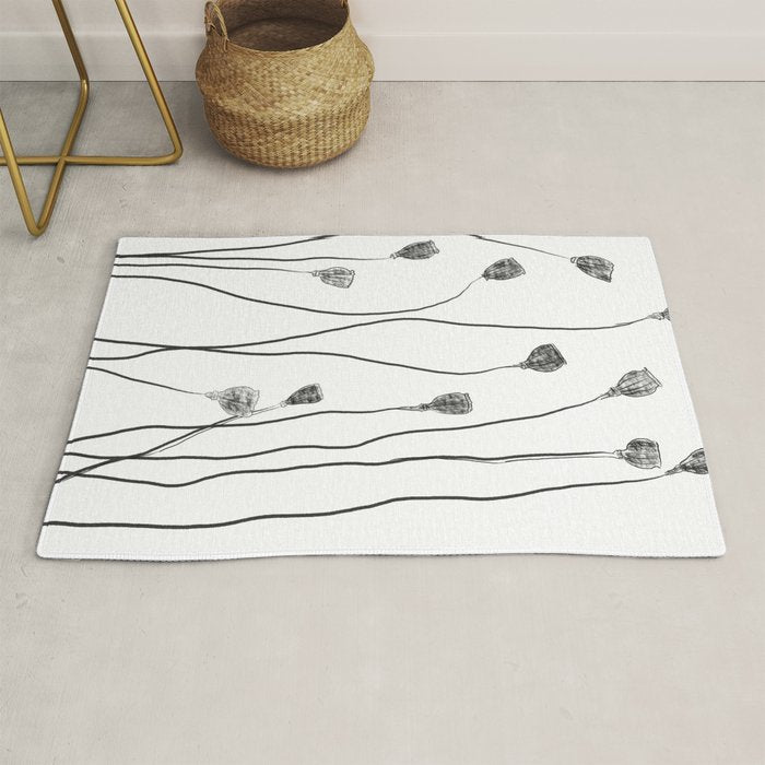 A group of poppy heads Rug Gallery Image 1