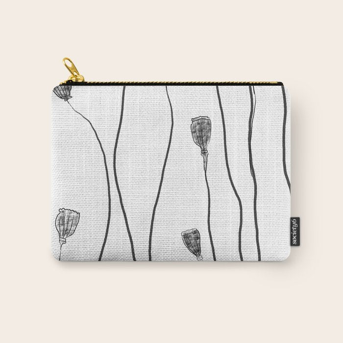 A group of poppy heads Carry All Pouch Gallery Image 1