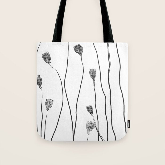 A group of poppy heads Tote Bag Gallery Image 1