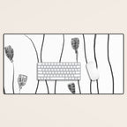 A group of poppy heads Desk Mat Gallery Image 1